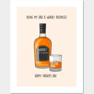 Whisky business Father's day Posters and Art